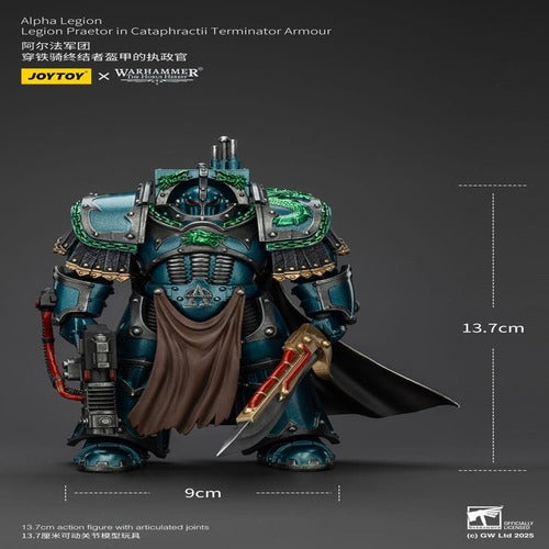 Warhammer The Horus Heresy figurine Alpha Legion Legion Praetor in Cataphractii Terminator Armour 18 cm
