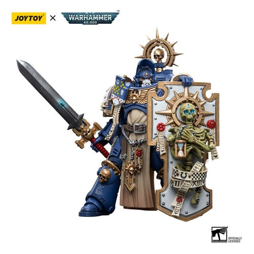 Warhammer 40k figurine 1/18 Ultramarines Primaris Captain with Relic Shield and Power Sword 12 cm