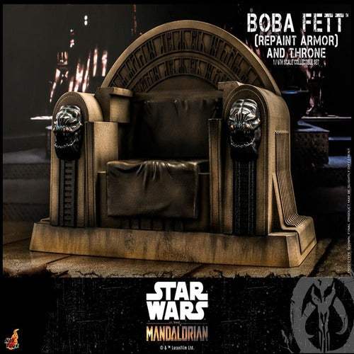 Star Wars: The Mandalorian figurine 1/6 Boba Fett Repaint Armor and Throne Special Edition 30 cm
