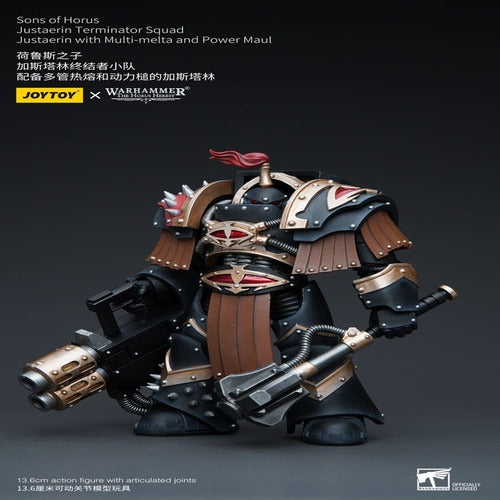 Warhammer The Horus Heresy figurine 1/18 Sons of Horus Justaerin Terminator Squad Justaerin with Multi-melta and Power MauL 12 cm