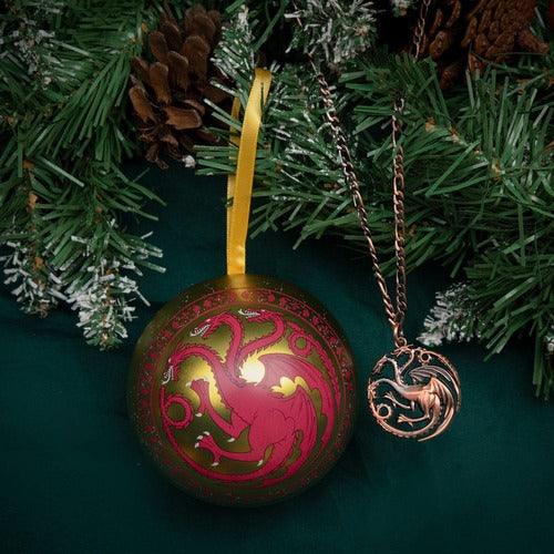Game of Thrones Christbaumschmuck mit Halskette Targaryen