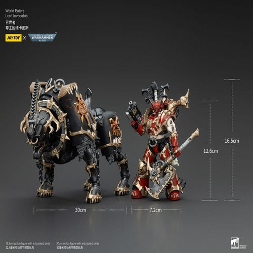 Warhammer 40k figurine 1/18 World Eaters Lord Invocatus 13 cm