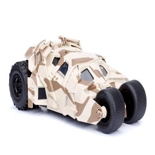 Batman The Dark Knight 1/24 2008 Batmobile Camo métal avec figurine