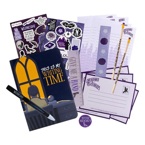 Wednesday set de papeterie Nightshade Book
