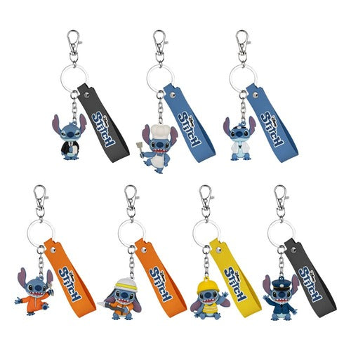 Lilo et Stitch assortiment porte-clés Job Experience Camp Series Keychain Blind Box Stitch 4 cm (6)