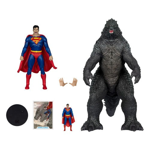 DC Justice League Monsterverse DC Multiverse pack de 2 figurines Superman Vs. Godzilla 30 cm