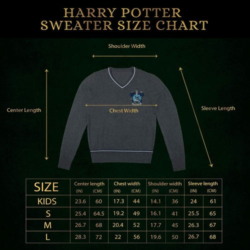 Harry Potter Strickpullover Slytherin Größe L