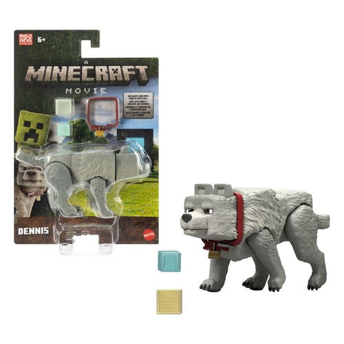Ein Minecraft Film Actionfigur Dennis der Wolf 10 cm