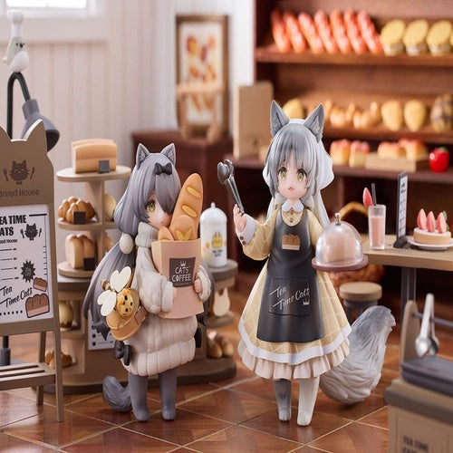 Decorated Life Collection statuette PVC Tea Time Cats - Cat Town Bakery Staff & Customer Set 12 cm