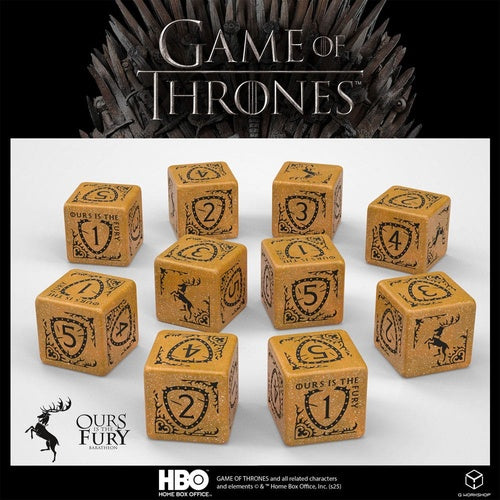 Game of Thrones pack dés Baratheon 10xD6 (10)