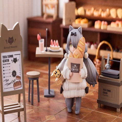 Decorated Life Collection statuette PVC Tea Time Cats - Cat Town Bakery Staff & Customer Set 12 cm