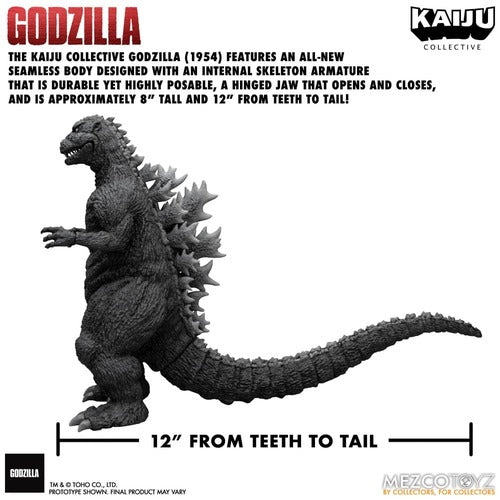 Godzilla (1954) Kaiju Collective Actionfigur Godzilla - Black & White Edition 20 cm