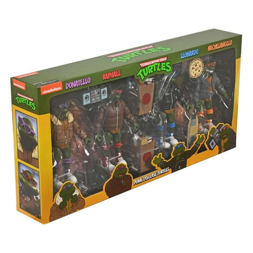 Tortues Ninja (Cartoon) figurines Pack de 4 Punk Turtles 18 cm