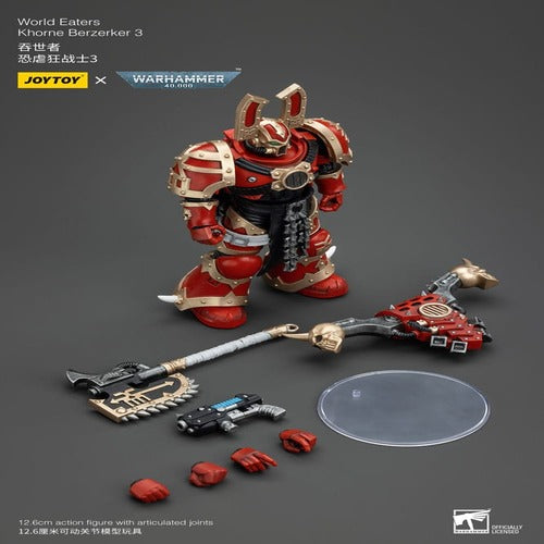 Warhammer 40k figurine 1/18 World Eaters Khorne Berzerker 3 13 cm
