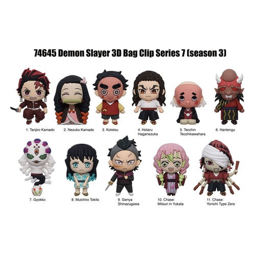 Demon Slayer présentoir porte-clés sac à dos 3D seriés 7 (24)