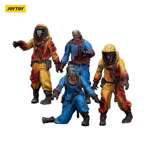 Zombie pack 4 figurines Dark Source Biochemical Lab Team 8 cm