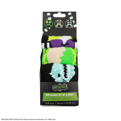 Beetlejuice pack 3 paires de chaussettes