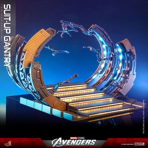 Marvel's The Avengers accessoires pour figurines Accessories Collection Series Iron Man Suit-Up Gantry