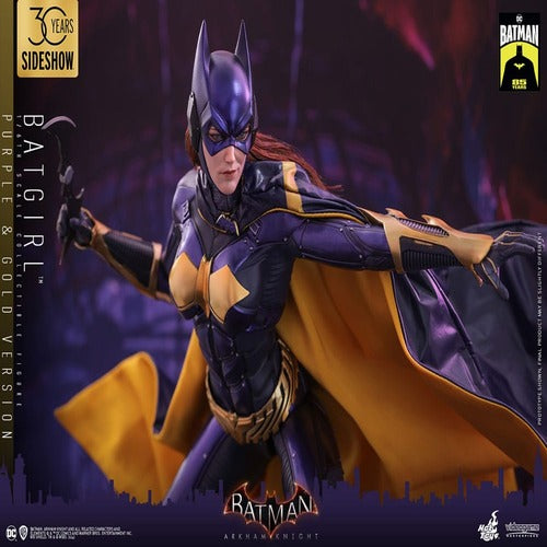 Batman Arkham Knight figurine Videogame Masterpiece 1/6 Batgirl (Purple and Gold Version) Exclusive 30 cm