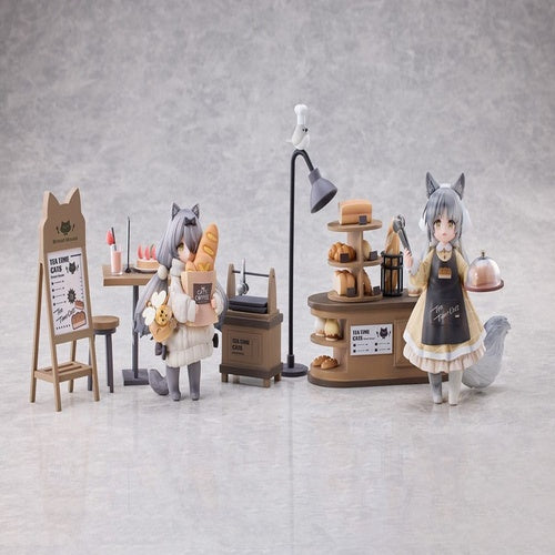 Decorated Life Collection statuette PVC Tea Time Cats - Cat Town Bakery Staff & Customer Set 12 cm