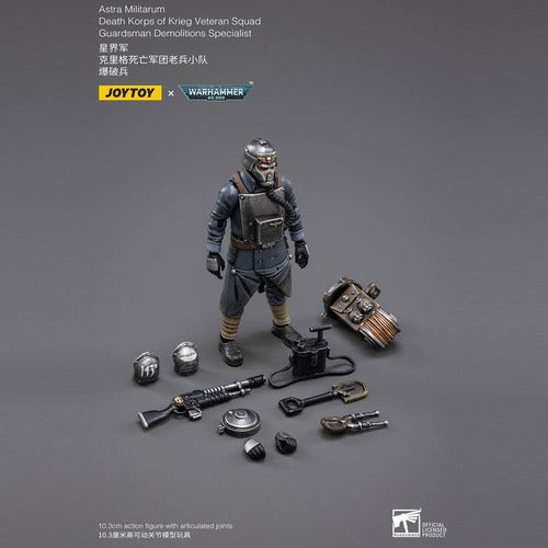 Warhammer 40k figurine 1/18 Death Korps of Krieg Veteran Squad Guardsman Demolitions Specialist 10 cm