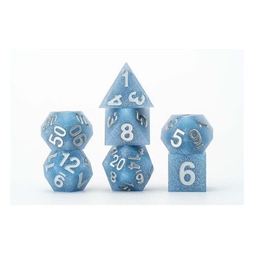 FanRoll Sharp Edge Silicone Würfel Set Volcanic Soot (7)