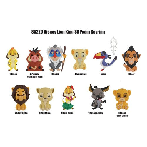 Disney présentoir porte-clés sac à dos 3D Lion King (24)