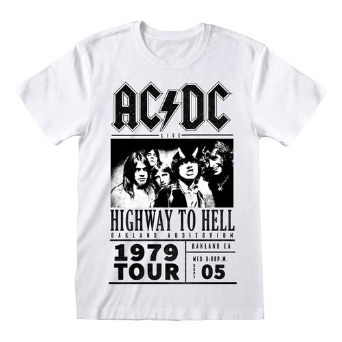 AC/DC T-Shirt Highway To Hell 1979 Tour White Größe L