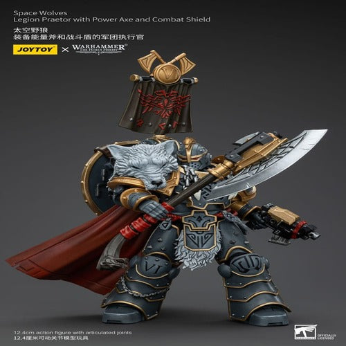 Warhammer The Horus Heresy figurine 1/18 Space Wolves Legion Praetor with Power Axe and Combat Shield 12 cm