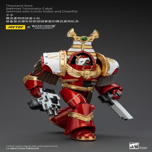 Warhammer The Horus Heresy figurine 1/18 Thousand Sons Sekhmet Terminator Cabal Sekhmet with Combi-Bolter and Chainfist 14 cm