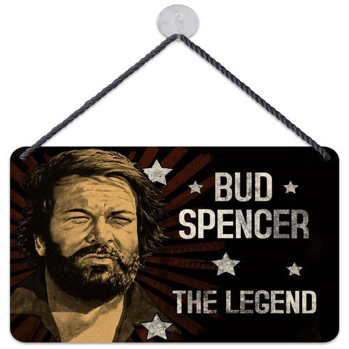 Bud Spencer panneau métal The Legend 16,5 x 11,5 cm