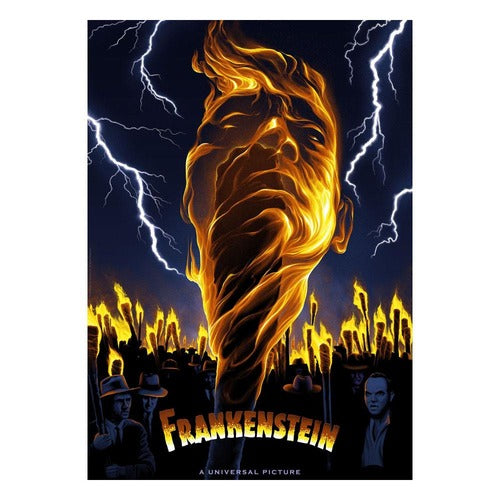 Universal Monsters lithographie Frankenstein Limited Edition 42 x 30 cm