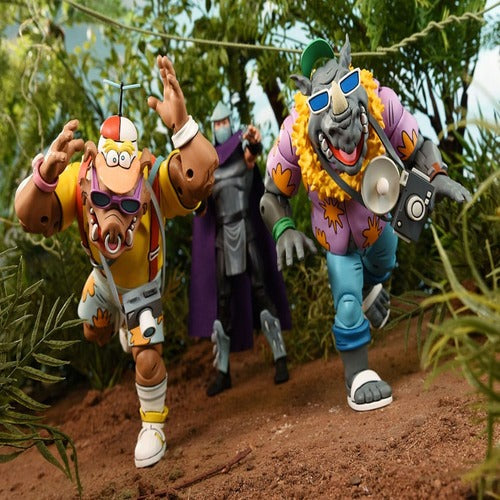 Tortues Ninja (Cartoon 1980) pack 2 figurines Vacation Bebop and Rocksteady 18 cm