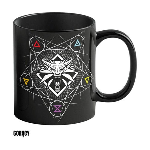 The Witcher III: Wild Hunt Tasse mit Thermoeffekt Witcher Symbole 480 ml