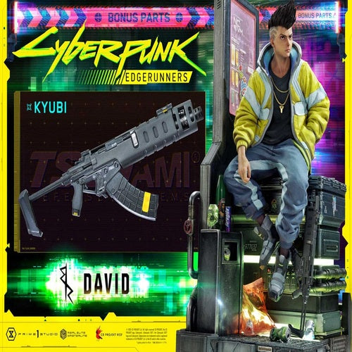 Cyberpunk: Edgerunners Real Elite Masterline Series Statue 1/4 David Deluxe Bonus Version 58 cm