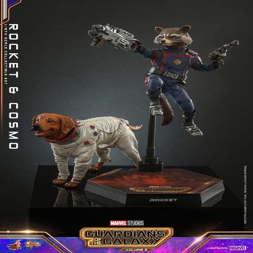 Guardians of the Galaxy Vol. 3 Movie Masterpiece Actionfiguren 1/6 Rocket & Cosmo 16 cm