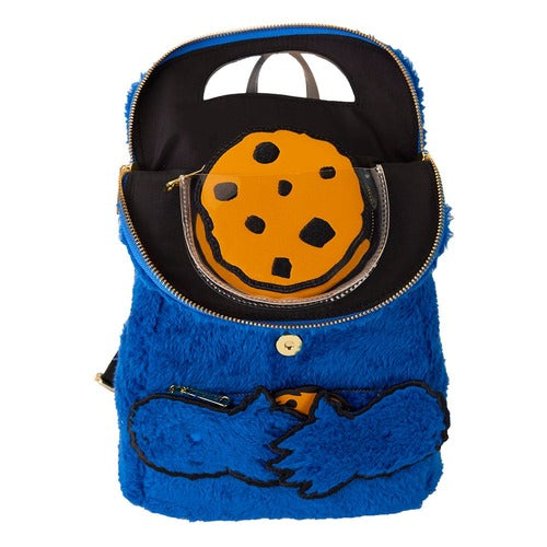 1, Rue Sésame Street by Loungefly Plush Mini sac à dos Cookie Monster