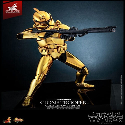 Star Wars figurine 1/6 Clone Trooper (Gold Chrome Version) Exclusive 30 cm