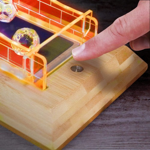 Enhance Tabletop Series LED Würfelturm mit Würfel Set Clear