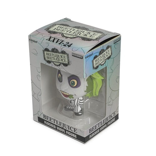 Beetlejuice Beetlejuice figurine Vinyl Bhunny Flocked Beetlejuice Striped Suit 10 cm