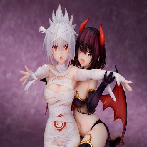 Ayakashi Triangle statuette PVC Matsuri Kazamaki & Suzu Kanade & Shirogane 25 cm