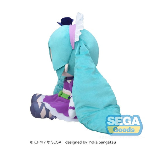 Character Vocal Series 01: Hatsune Miku peluche Fuwa Petit Hatsune Miku x Love and Berry Dress Up and Dance! Sparkly Purple 40 cm