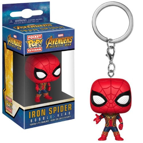 Avengers Infinity War porte-clés Pocket POP! Vinyl Iron Spider 4 cm