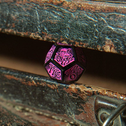 Call of Cthulhu 7ème édition pack dés Black & Magenta (7)
