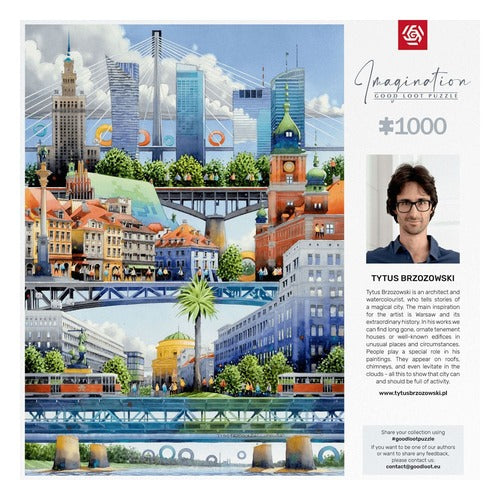 Tytus Brzozowski puzzle Imagination Warsaw Bridges (1000 pièces)