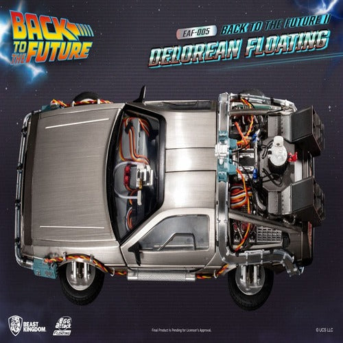 Back to the Future Statuette Egg Attack Floating Back to the Future II DeLorean Standard Version 20 cm