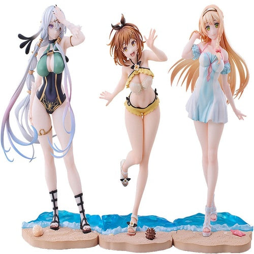 Atelier Ryza: Ever Darkness & the Secret Hideout pack 3 statuetten PVC 1/7 Ryza, Klaudia, Lila: Swimsuit Ver.