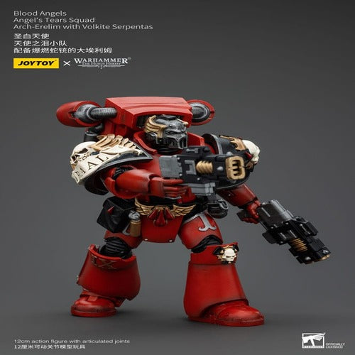 Warhammer The Horus Heresy figurine 1/18 Blood Angels Angel's Tears Squad Arch-Erelim with Volkite Serpentas 12 cm