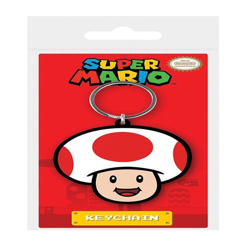 Super Mario porte-clés caoutchouc Toad 6 cm