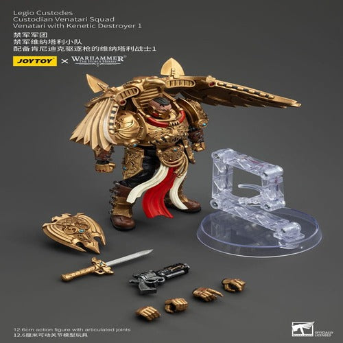 Warhammer The Horus Heresy figurine 1/18 Legio Custodes Custodian Venatari Squad Venatari with Kenetic Destroyer 1 13 cm